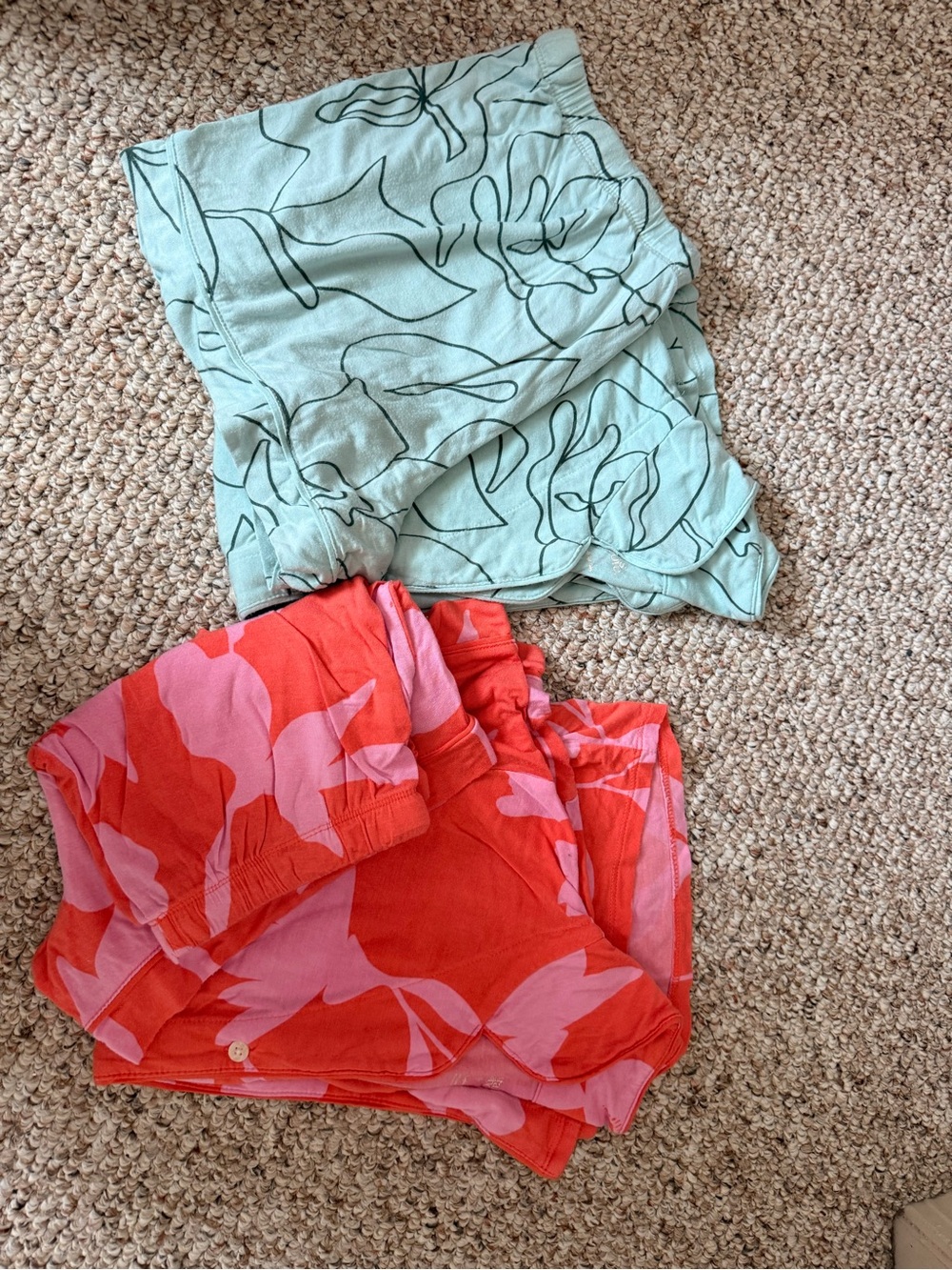 Two sets of target pjs - shorts and tshirt